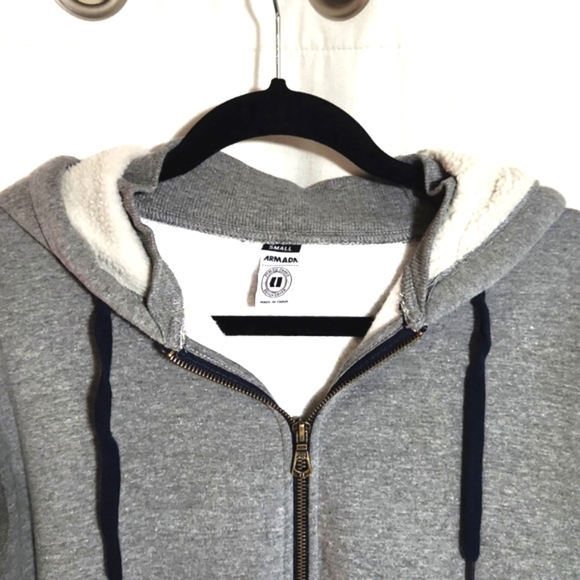 Armada Cloud Women's Hoody Full Zip Zip Hood Gray Size Small - Picture 2 of 12